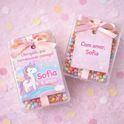 100 Mini Tag com Furo 4x5cm Frente e Verso com Sua Arte