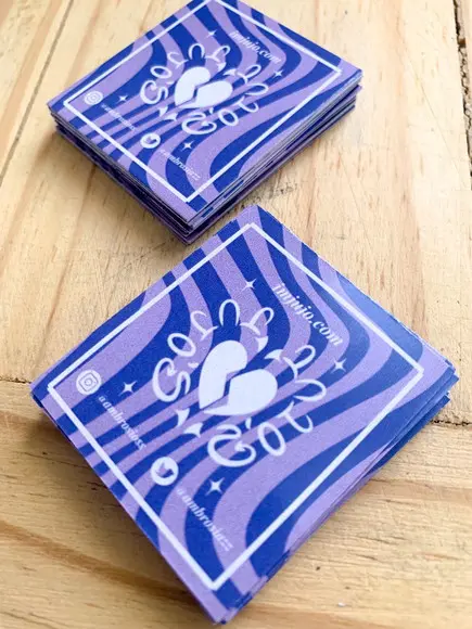 100 Mini Cartão Tag