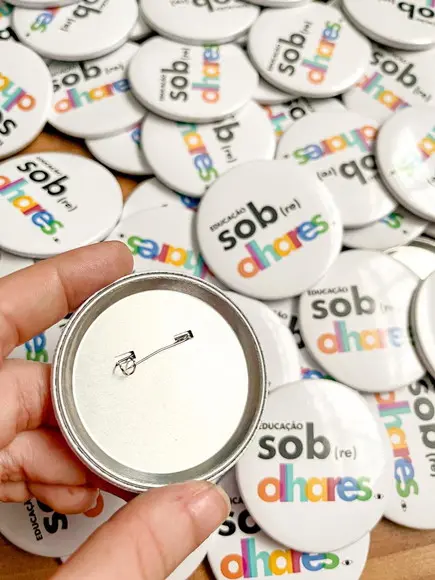 30 Botton Personalizado 55mm | com a Sua Arte