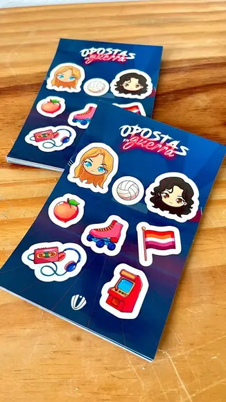 300 Cartela de Adesivos Personalizada 8x13cm com a Sua Arte