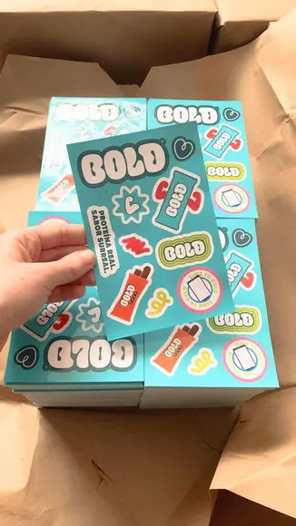 50 Cartela de Adesivo Personalizada A6 com a Sua Arte