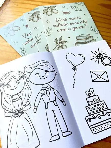 50 Livro para Colorir Personalizado Qualquer Tema 10x15cm
