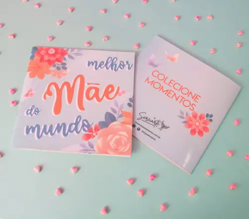Álbum de Figurinhas Dia das Mães 2023 Presente Criativo