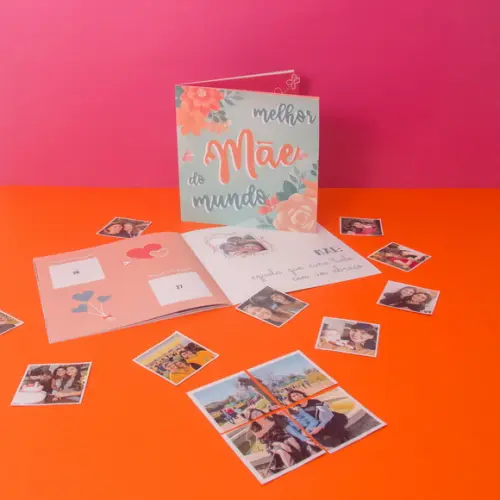 Álbum de Figurinhas Dia das Mães 2023 Presente Criativo