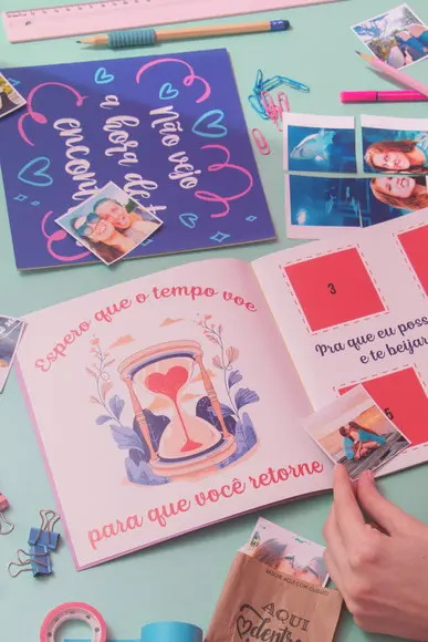 Álbum de Figurinha Natal Namoro à Distância