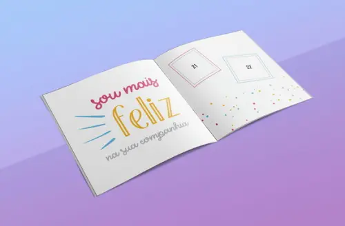 Álbum de Figurinhas Presente Criativo Amizade Natal