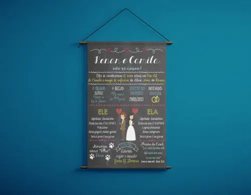 Banner Personalizado Casamento E Noivado 70x120cm
