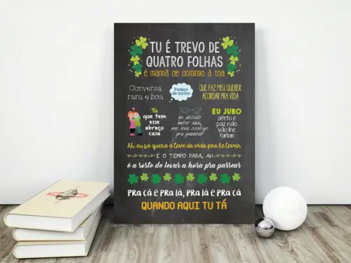 Chalkboard Escolha Sua Música - Pvc A3