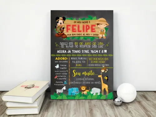 Chalkboard Infantil - Arte Digital