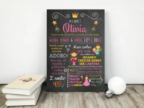 Chalkboard Infantil - Arte Digital