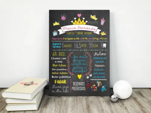 Chalkboard Infantil A3 em PVC