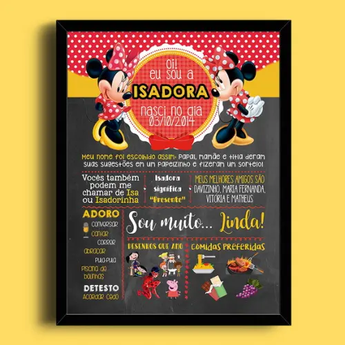 Chalkboard Infantil: A4 + moldura