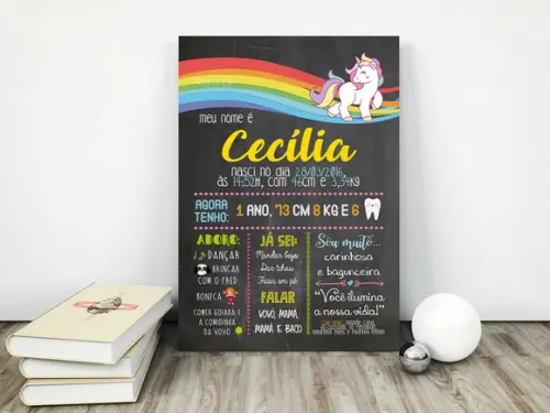 Chalkboard Infantil A3 em PVC