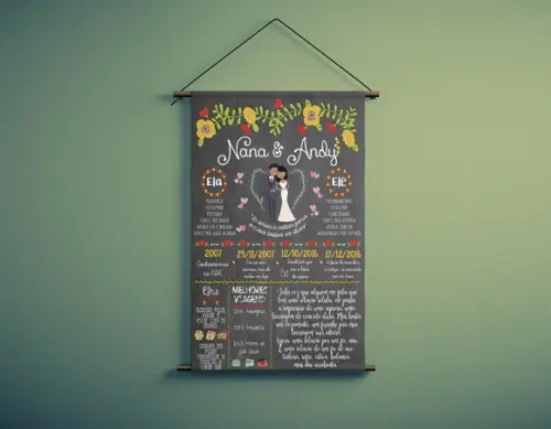 Chalkboard NOIVADO ARTE DIGITAL (acima de 1m)