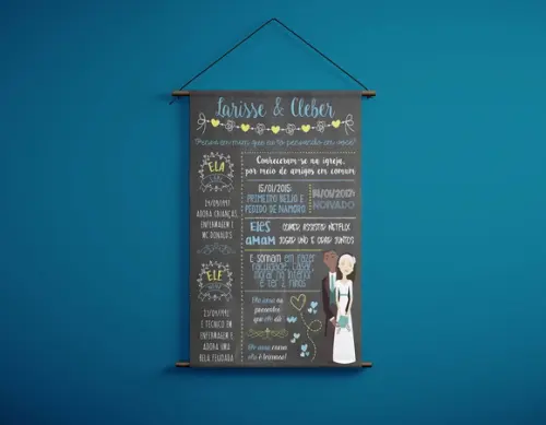 Chalkboard NOIVADO ARTE DIGITAL (acima de 1m)