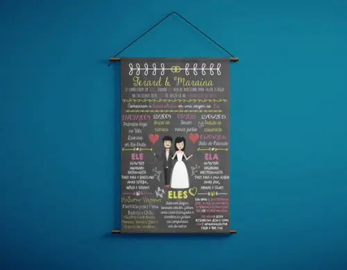 Chalkboard NOIVADO ARTE DIGITAL (acima de 1m)