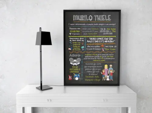 Chalkboard Pai - ARTE DIGITAL