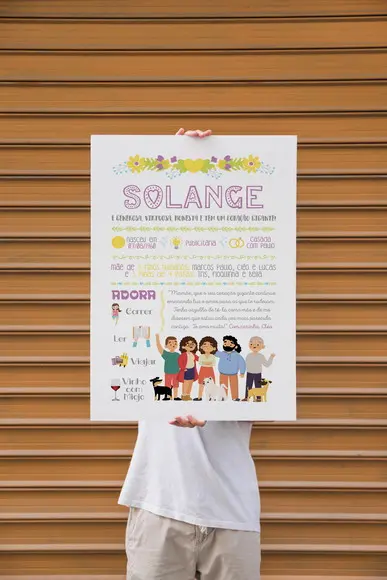 Chalkboard Presente A2 em Pvc