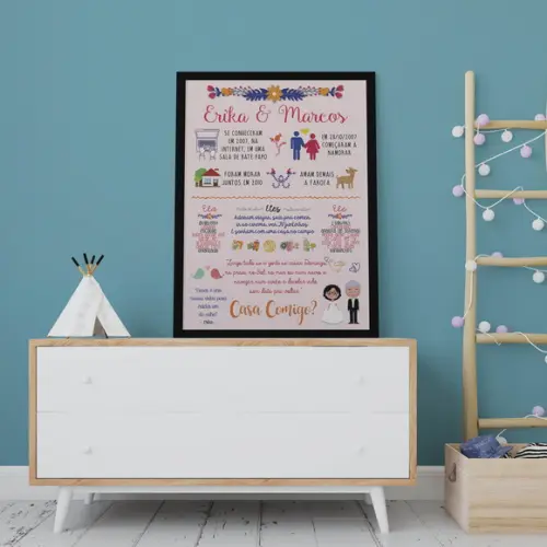Pedido de Casamento - A3 + moldura