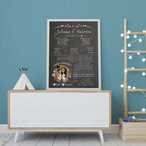 Pedido de Casamento - A3 + moldura