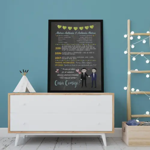 Pedido de Casamento - A3 + moldura