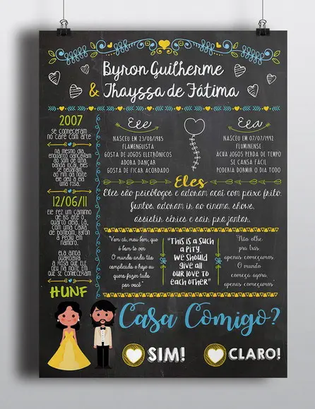 Pedido de Casamento - Arte Digital ENVIADO POR E-MAIL