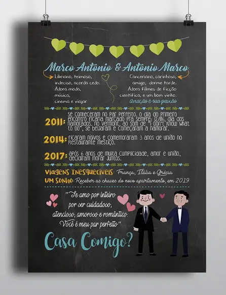 Pedido de Casamento - Arte Digital ENVIADO POR E-MAIL