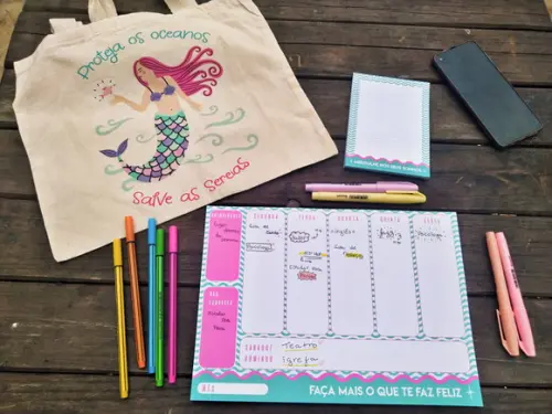 Planner Semanal + Bloco de Notas
