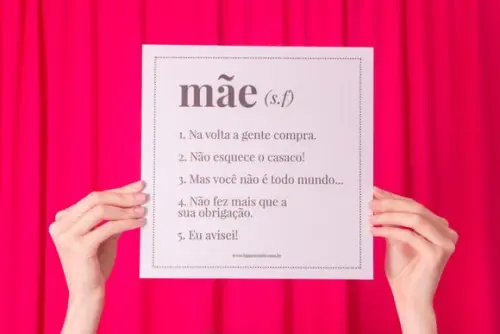 Quadro Frases de Mãe Presente Criativo Dia das Mães 2023