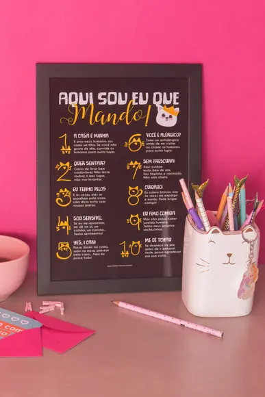 Quadro Regra dos Gatos