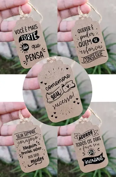 Tags Motivacionais 001 - Arquivo Studio