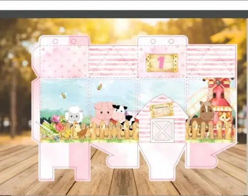 Caixa Milk Fazendinha Candy Colors 001 - Arquivo Studio