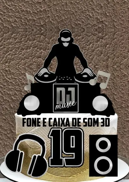 DJ - Fone e Caixa 3D - Arquivo Studio