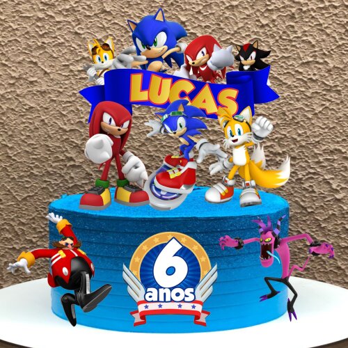 Sonic 3 - Topo de bolo em Studio