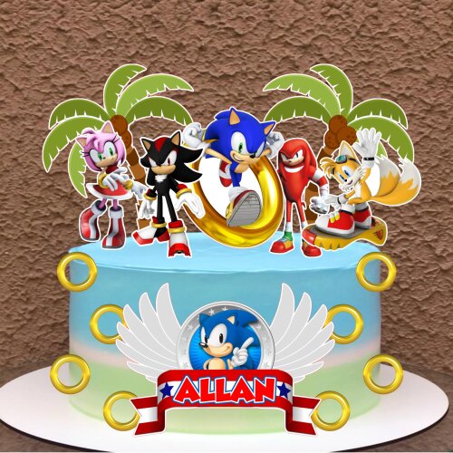 Sonic 1 - Topo de bolo em Studio