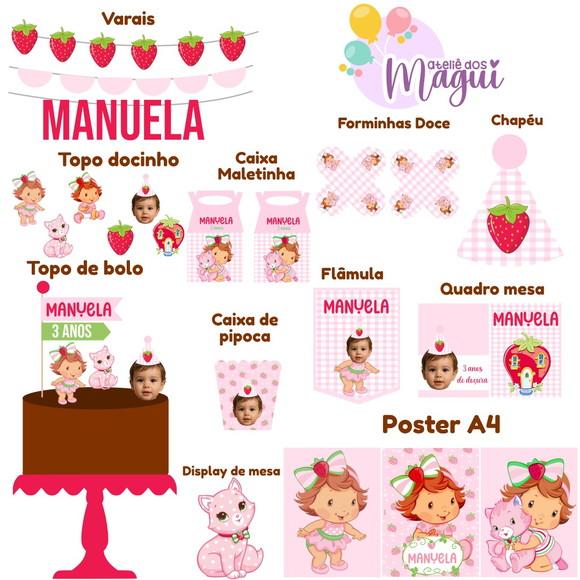 Kit Festa Papelaria Afetiva G | Moranguinho Baby