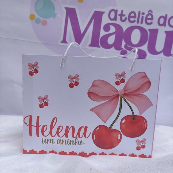 Sacolinha Personalizada | Cerejinha com Laço
