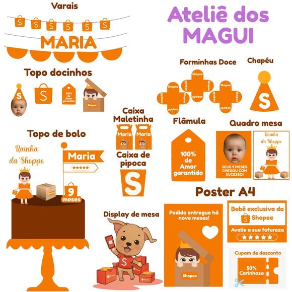 Kit Festa Só Um Bolinho m | Rainha da Shopee