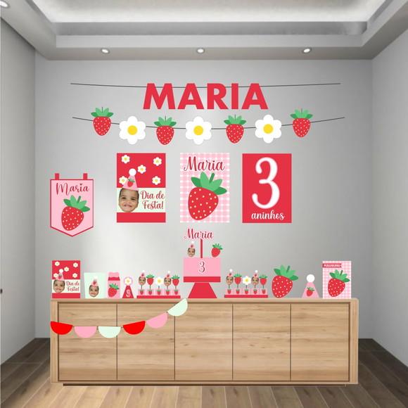 Kit Festa na Caixa Só Um Bolinho P | Margaridas e Morangos