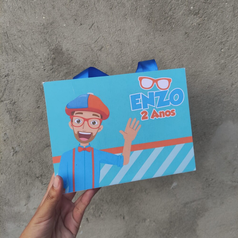 10 Sacolinhas Surpresa Personalizada | Blippi