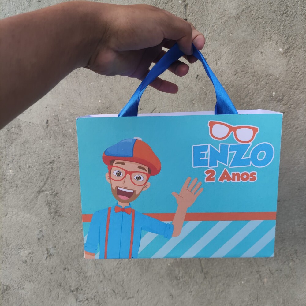 25 Sacolinhas Surpresa Personalizada | Blippi