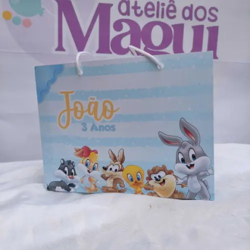 Sacolinha Personalizada Baby Looney Tubes Menino