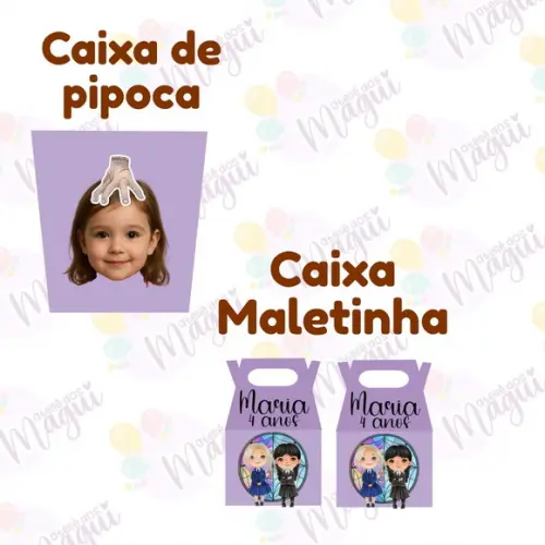 Kit Festa na Caixa Só Um Bolinho G | Wandinha Cute