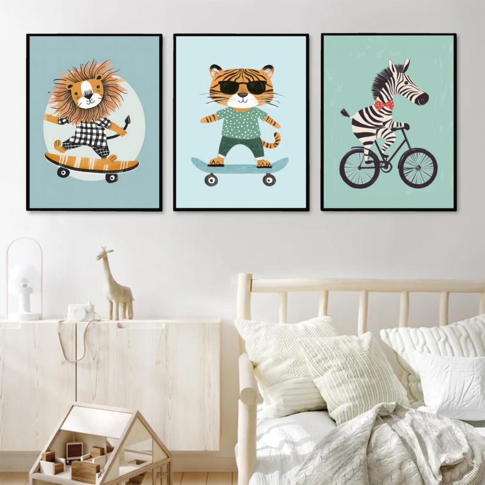 kit 3 quadro decorativo bebe infantil decor quarto infantil ursin