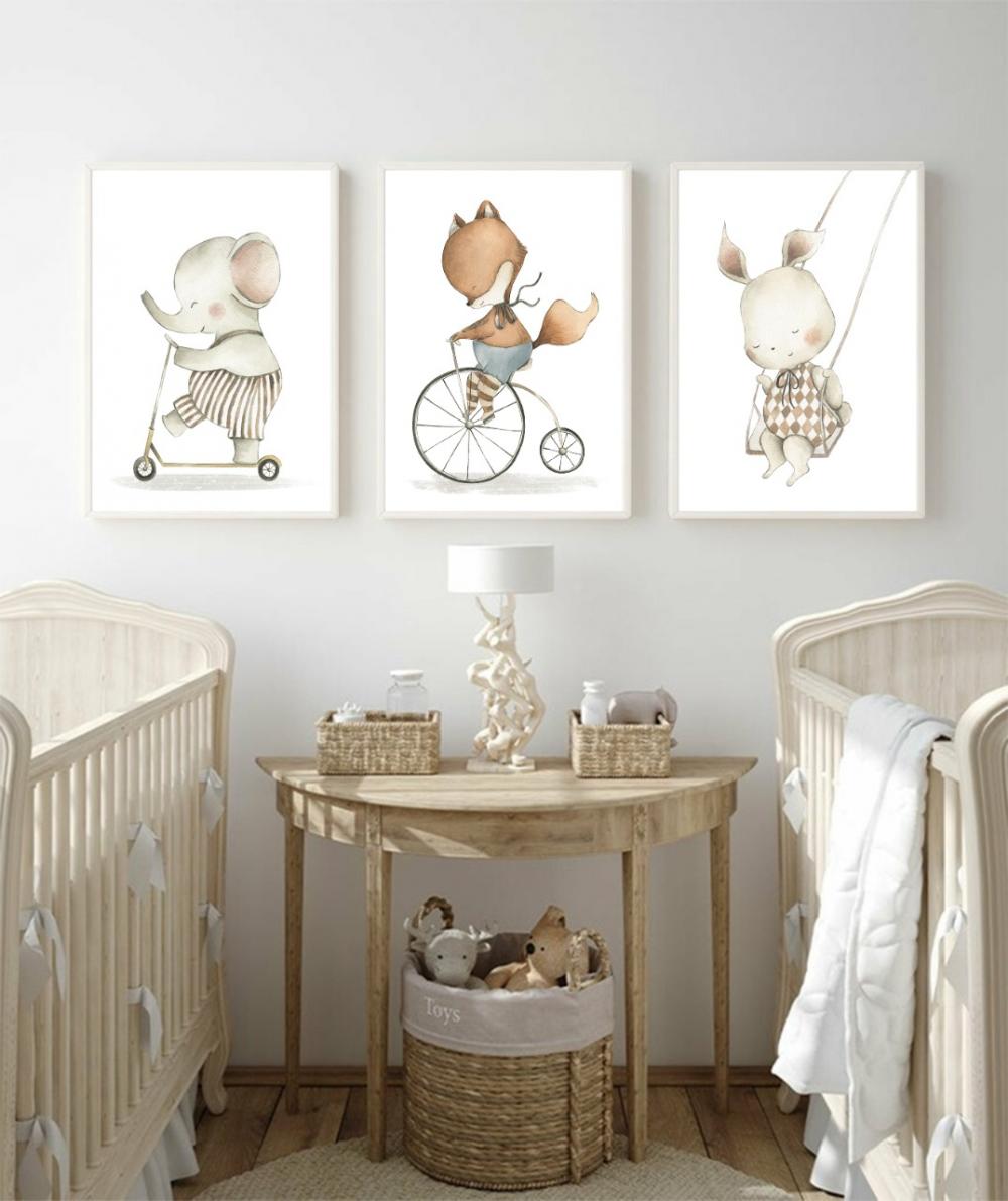 kit 3 quadro decorativo bebe infantil decor quarto infantil  safa