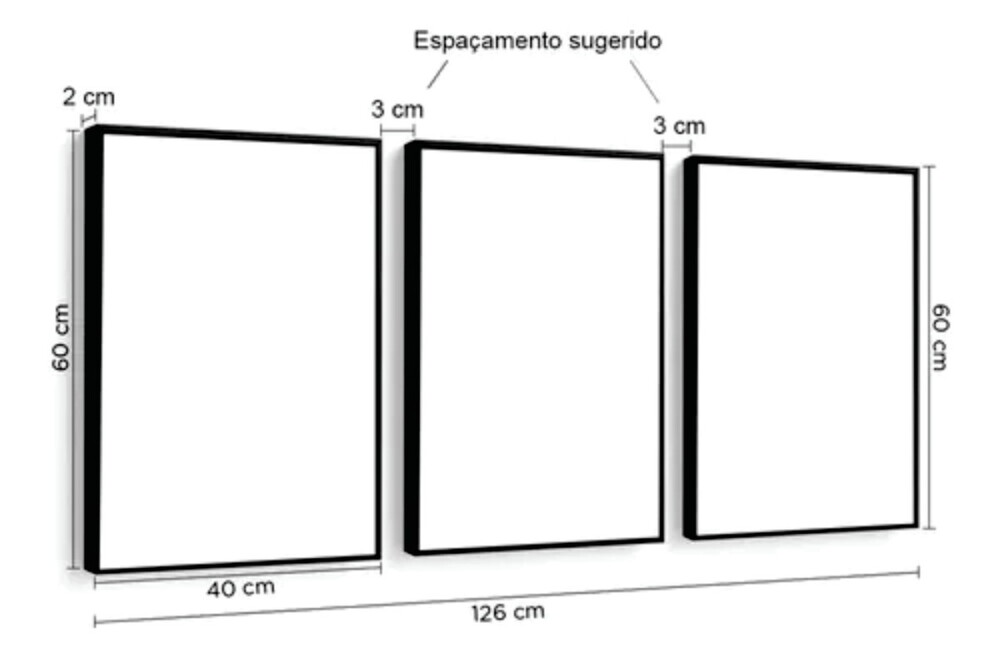 kit 3 quadro para escritório sorte sucesso dinheiro empresa águ