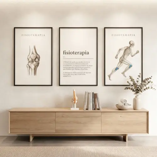 kit 3 quadro decorativo fisioterapeuta cunsultório de fisioterapia anatomia humana médicos  decor quarto sala com molduras a