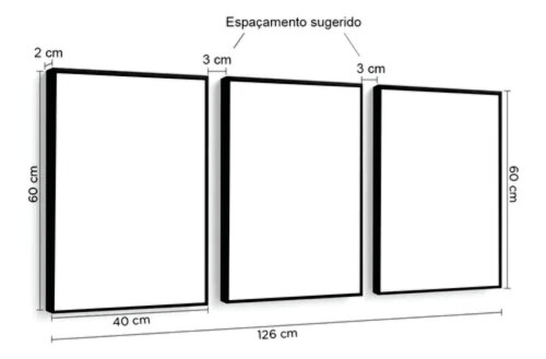 kit 3 quadro para escritório sorte sucesso dinheiro empresa águ