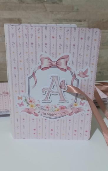 Convite Livro/pirulito/personalizado 17 x 12 - Desmontado