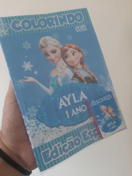 Colorindo com Frozen + Giz de Cera Pronto para Pintar